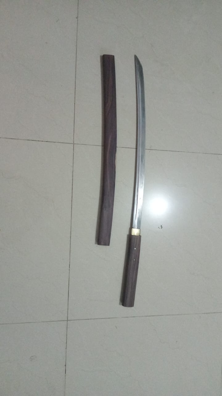 Katana 60 cm – Baja Per dengan Finishing Satin, Harga Terjangkau